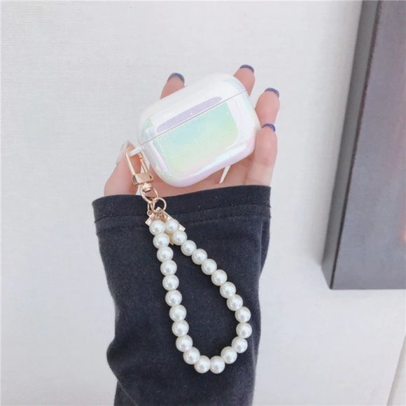 NEW Shell Hard Apple Airpods 1 2 Pro Keychain case - Picture 1 of 6